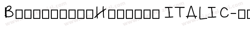 BaskervileHandcut ITALIC字体转换